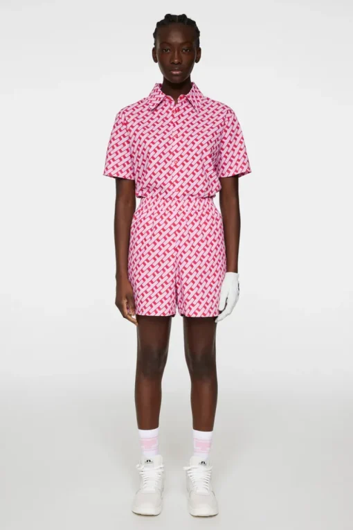 Golf|Shorts<J.Lindeberg Diana Printed Shorts TourGeoPinkM