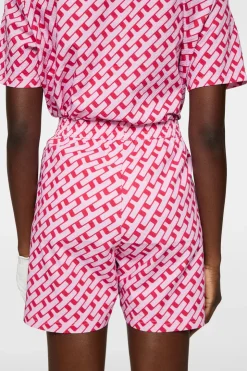 Golf|Shorts<J.Lindeberg Diana Printed Shorts TourGeoPinkM