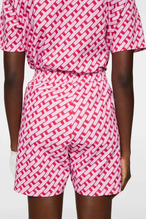 Golf|Shorts<J.Lindeberg Diana Printed Shorts TourGeoPinkM