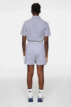 Golf|Bottoms<J.Lindeberg Diana Printed Shorts TourGeoMoonbeamM