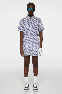 Golf|Bottoms<J.Lindeberg Diana Printed Shorts TourGeoMoonbeamM