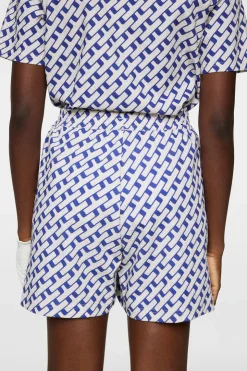Golf|Bottoms<J.Lindeberg Diana Printed Shorts TourGeoMoonbeamM