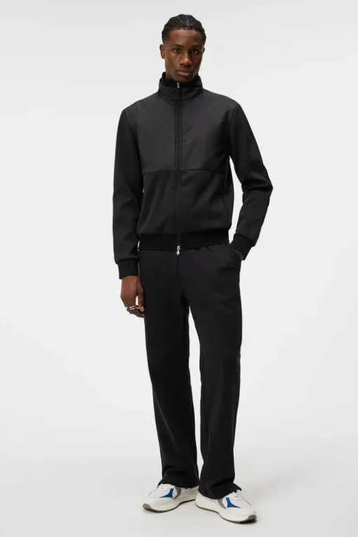 Sweatshirts|Tops<J.Lindeberg Dovid Hybrid Jacket Black