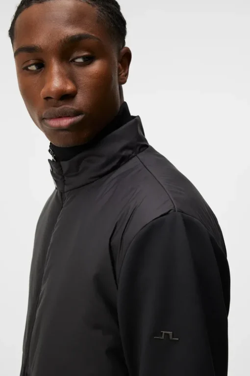 Sweatshirts|Tops<J.Lindeberg Dovid Hybrid Jacket Black