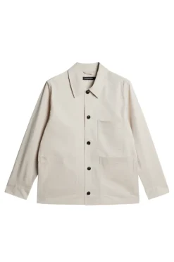 Jackets|Outerwear<J.Lindeberg Easton Workwear Overshirt Moonbeam
