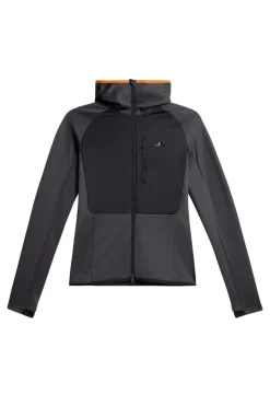 Ski|Base & Mid Layers<J.Lindeberg Elana Full Zip Hood Asphalt