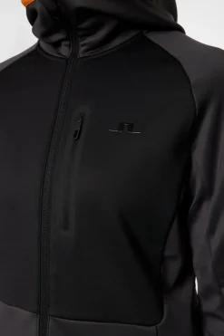 Ski|Base & Mid Layers<J.Lindeberg Elana Full Zip Hood Asphalt