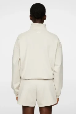 Tennis|Sweaters<J.Lindeberg Elin Zip Sweatshirt Moonbeam