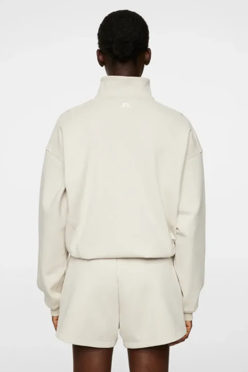 Tennis|Sweaters<J.Lindeberg Elin Zip Sweatshirt Moonbeam