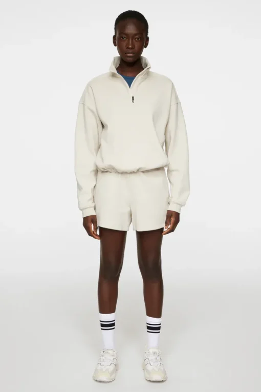 Tennis|Sweaters<J.Lindeberg Elin Zip Sweatshirt Moonbeam