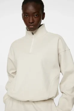 Tennis|Sweaters<J.Lindeberg Elin Zip Sweatshirt Moonbeam