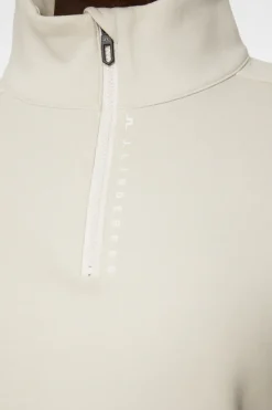 Tennis|Sweaters<J.Lindeberg Elin Zip Sweatshirt Moonbeam