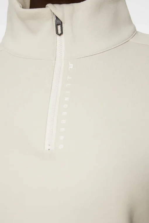 Tennis|Sweaters<J.Lindeberg Elin Zip Sweatshirt Moonbeam