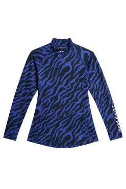 Golf|Base & Mid Layers<J.Lindeberg Ella Print Compression Top TourTigerClematisM