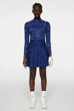 Golf|Base & Mid Layers<J.Lindeberg Ella Print Compression Top TourTigerClematisM
