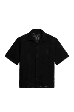 Tops|Shirts<J.Lindeberg Ellis Crochet Shirt Black