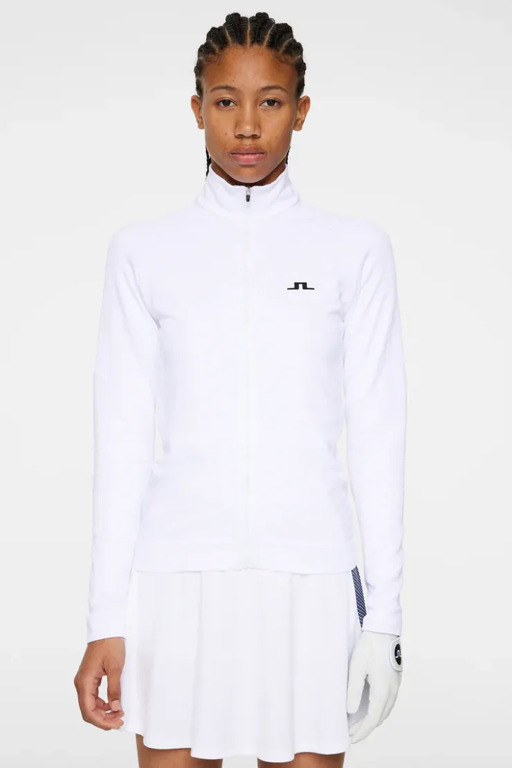 Golf|Ski<J.Lindeberg Elowen Seamless Mid Layer White