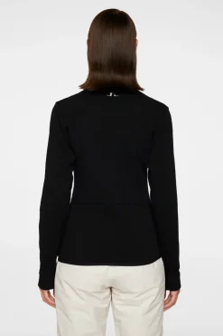 Ski|Base & Mid Layers<J.Lindeberg Emeliz Merino Mid Layer Black