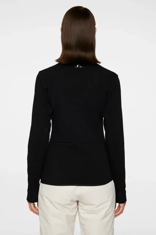 Ski|Base & Mid Layers<J.Lindeberg Emeliz Merino Mid Layer Black