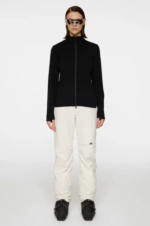 Ski|Base & Mid Layers<J.Lindeberg Emeliz Merino Mid Layer Black