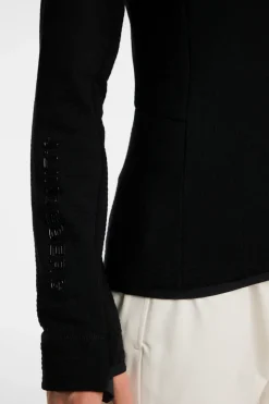 Ski|Base & Mid Layers<J.Lindeberg Emeliz Merino Mid Layer Black