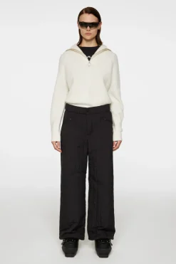 Ski|Knitwear<J.Lindeberg Finja Knitted Zip Sweater WhisperWhite