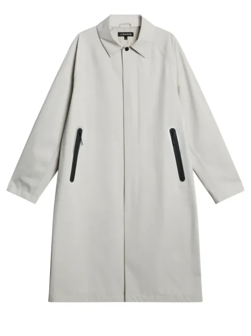 Jackets|Outerwear<J.Lindeberg Frankie 2L Raglan Coat Moonbeam
