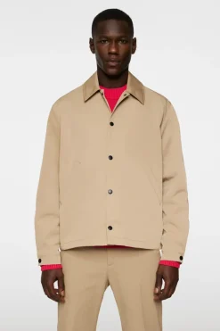 Jackets|Outerwear<J.Lindeberg Frazer Coach Jacket BatiqueKhaki