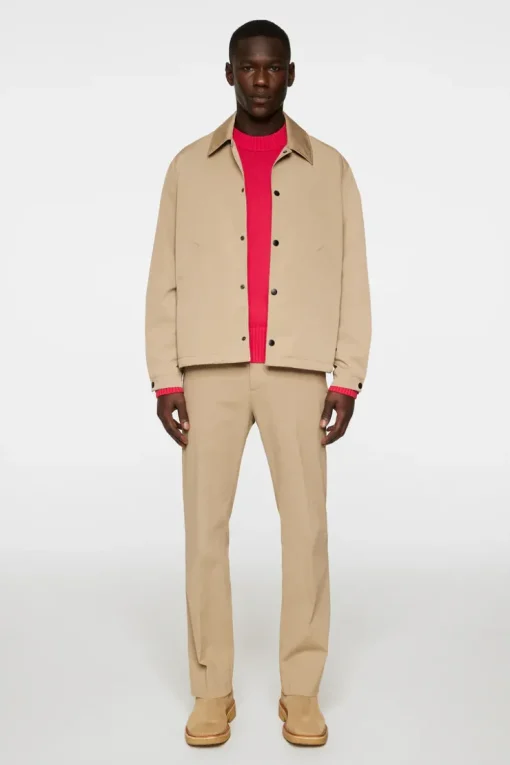 Jackets|Outerwear<J.Lindeberg Frazer Coach Jacket BatiqueKhaki