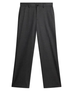 Trousers|Bottoms<J.Lindeberg Gaspard Wool Ripstop Pants LavaSmoke