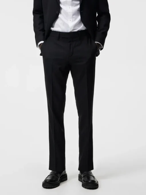 Suits & Tailoring|Tailored Trousers<J.Lindeberg Grant Active Hopsack Pants Black