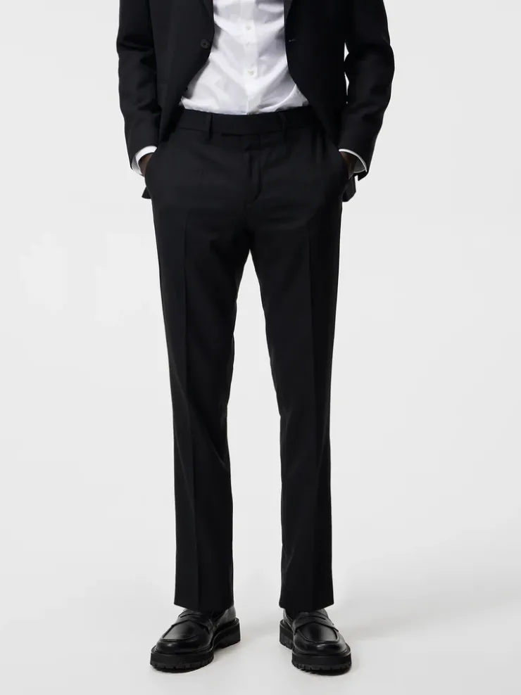 Suits & Tailoring|Tailored Trousers<J.Lindeberg Grant Active Hopsack Pants Black