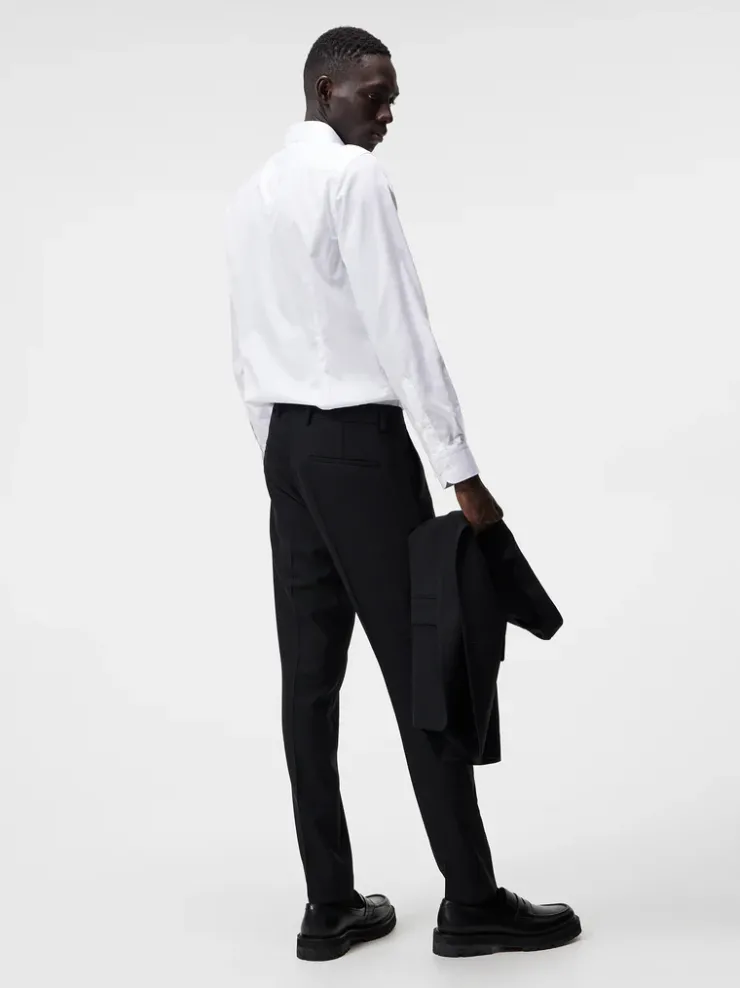 Suits & Tailoring|Tailored Trousers<J.Lindeberg Grant Active Hopsack Pants Black