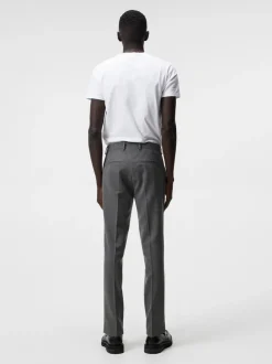 Suits & Tailoring|Tailored Trousers<J.Lindeberg Grant Active Hopsack Pants GreyMelange