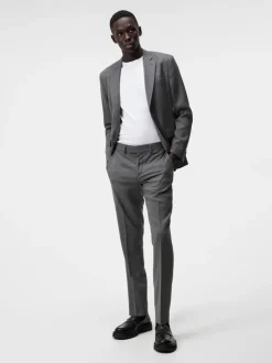 Suits & Tailoring|Tailored Trousers<J.Lindeberg Grant Active Hopsack Pants GreyMelange