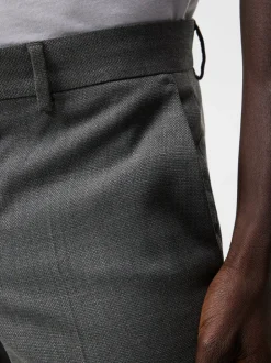 Suits & Tailoring|Tailored Trousers<J.Lindeberg Grant Active Hopsack Pants GreyMelange