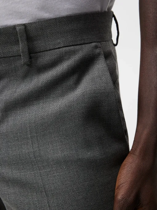 Suits & Tailoring|Tailored Trousers<J.Lindeberg Grant Active Hopsack Pants GreyMelange