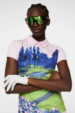Golf|Tops<J.Lindeberg Gunni Polo WatercolorPink