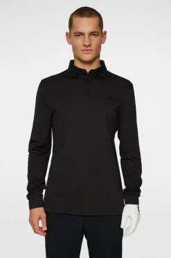 Golf|Polo Shirts<J.Lindeberg Gustaf LS Polo Black
