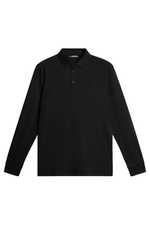 Golf|Polo Shirts<J.Lindeberg Gustaf LS Polo Black