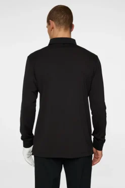 Golf|Polo Shirts<J.Lindeberg Gustaf LS Polo Black