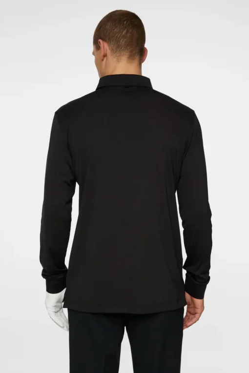 Golf|Polo Shirts<J.Lindeberg Gustaf LS Polo Black