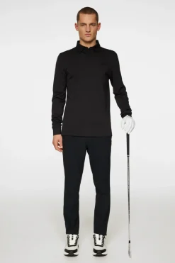 Golf|Polo Shirts<J.Lindeberg Gustaf LS Polo Black