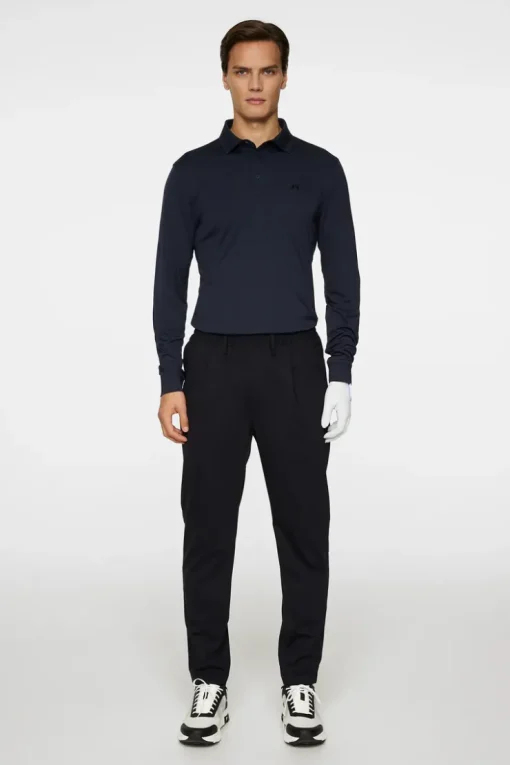 Golf|Polo Shirts<J.Lindeberg Gustaf LS Polo JLNavy