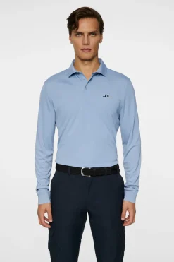 Golf|Polo Shirts<J.Lindeberg Gustaf LS Polo RainWashed