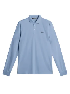 Golf|Polo Shirts<J.Lindeberg Gustaf LS Polo RainWashed