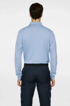 Golf|Polo Shirts<J.Lindeberg Gustaf LS Polo RainWashed