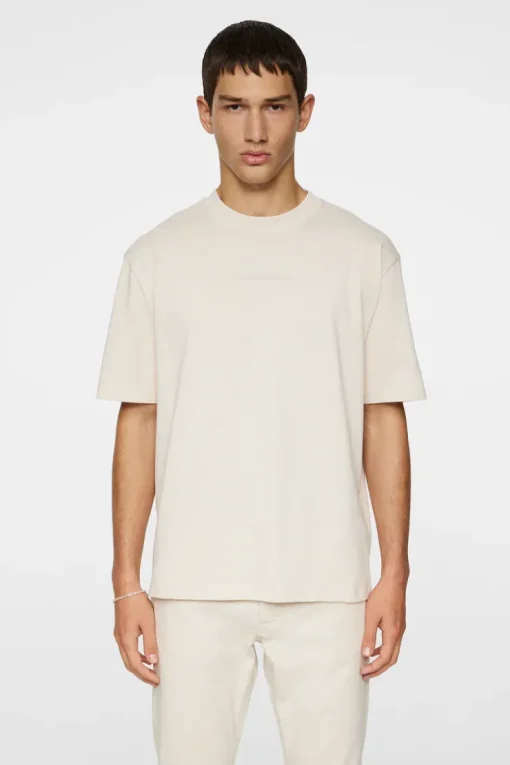 T-shirts|Tops<J.Lindeberg Hale Heavy Logo T-shirt Moonbeam