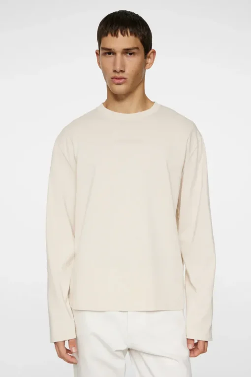 T-shirts|Tops<J.Lindeberg Hale Logo Longsleeve T-shirt Moonbeam