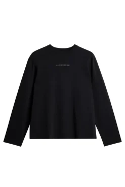 T-shirts|Tops<J.Lindeberg Hale Logo Longsleeve T-shirt Black